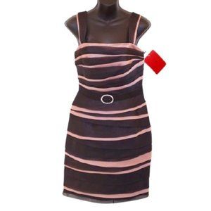 JS Collections Shutter Pleat 2 Tone Cocktail Dress NEW- Sz. 6